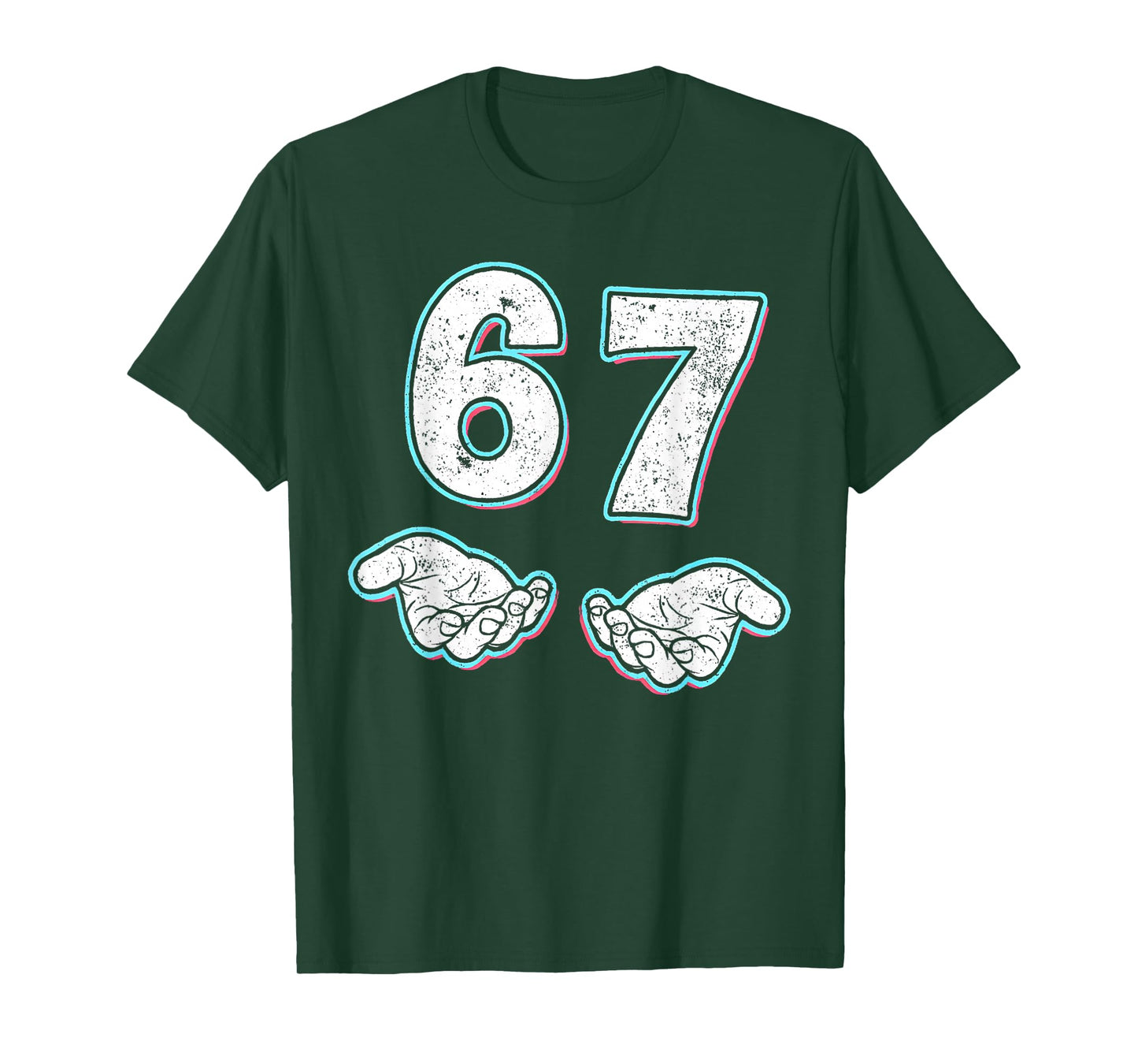 Number 67 Matching Six Seven 6 7 Meme 6-7 Halloween Costume T-Shirt