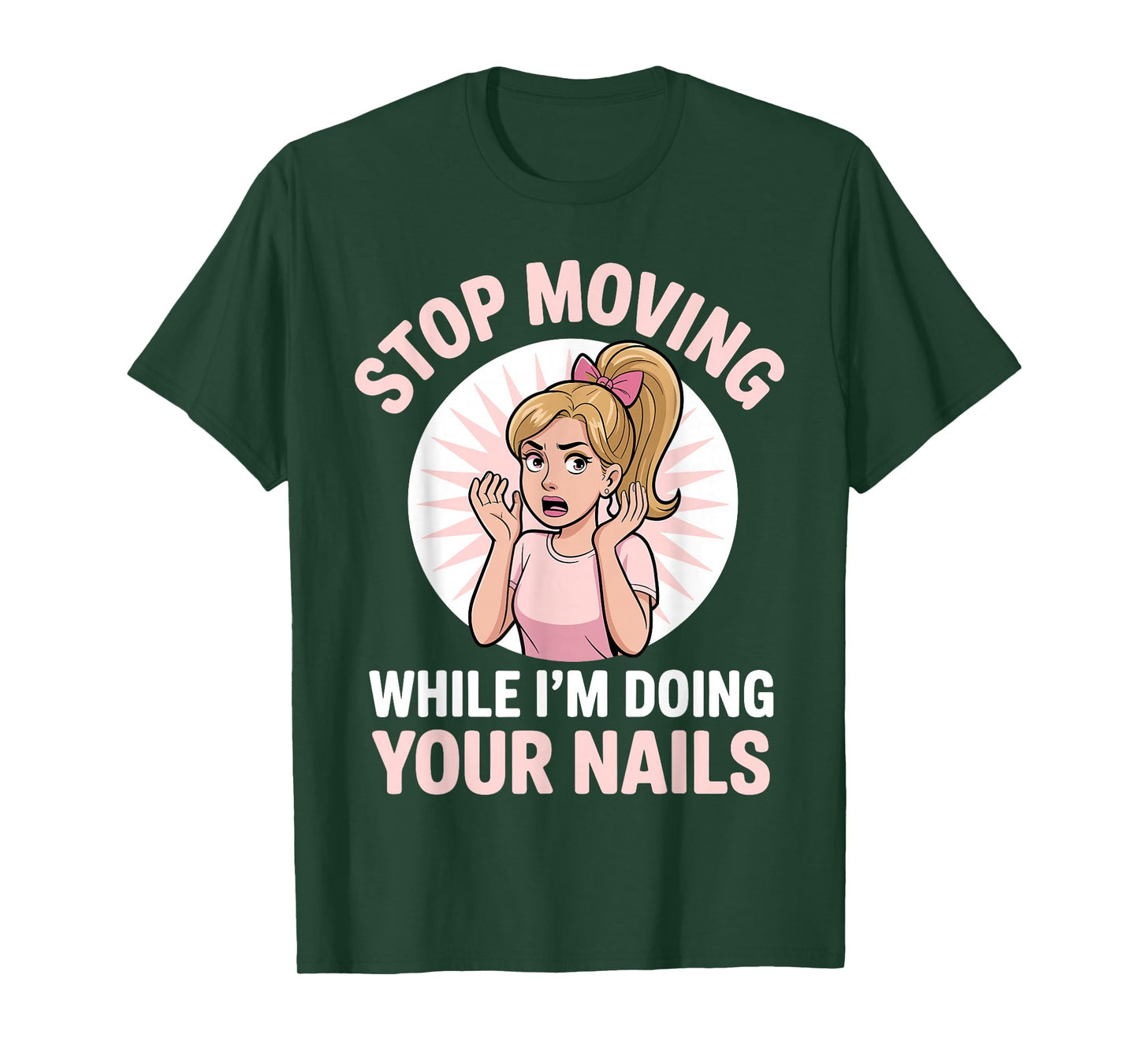 Cool Nail Tech Art for Women Girl Manicurist Nail Technician T-Shirt