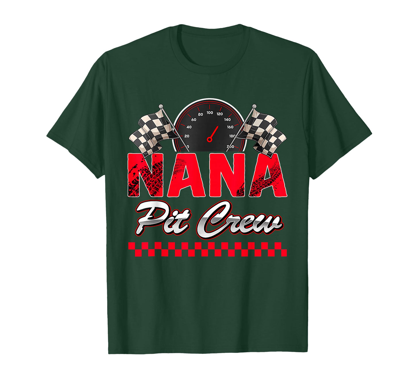Nana Pit Crew Race Car Birthday Boy Racing Family T-Shirt