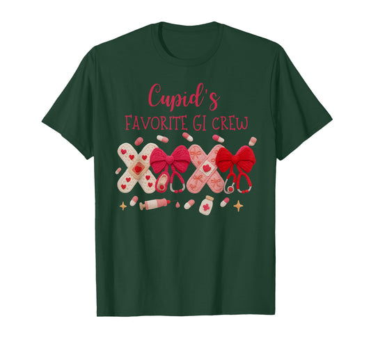 Faux Yarn XOXO Cupid's Favorite GI Crew Nurse Valentine Day T-Shirt