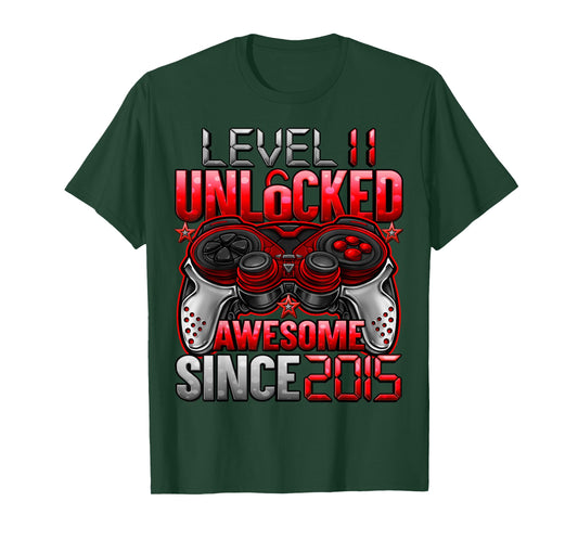 Level 11 Unlocked 11 Year Old Gifts Boys 11th Birthday Boy T-Shirt