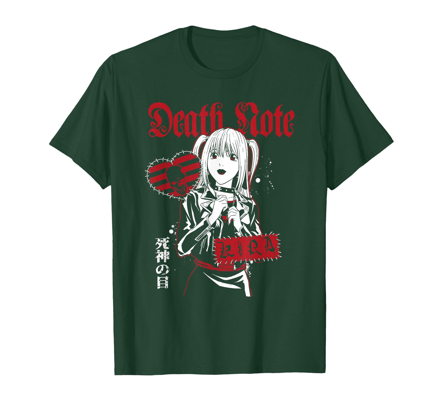 Death Note Misa Punk Patches Collage Anime T-Shirt