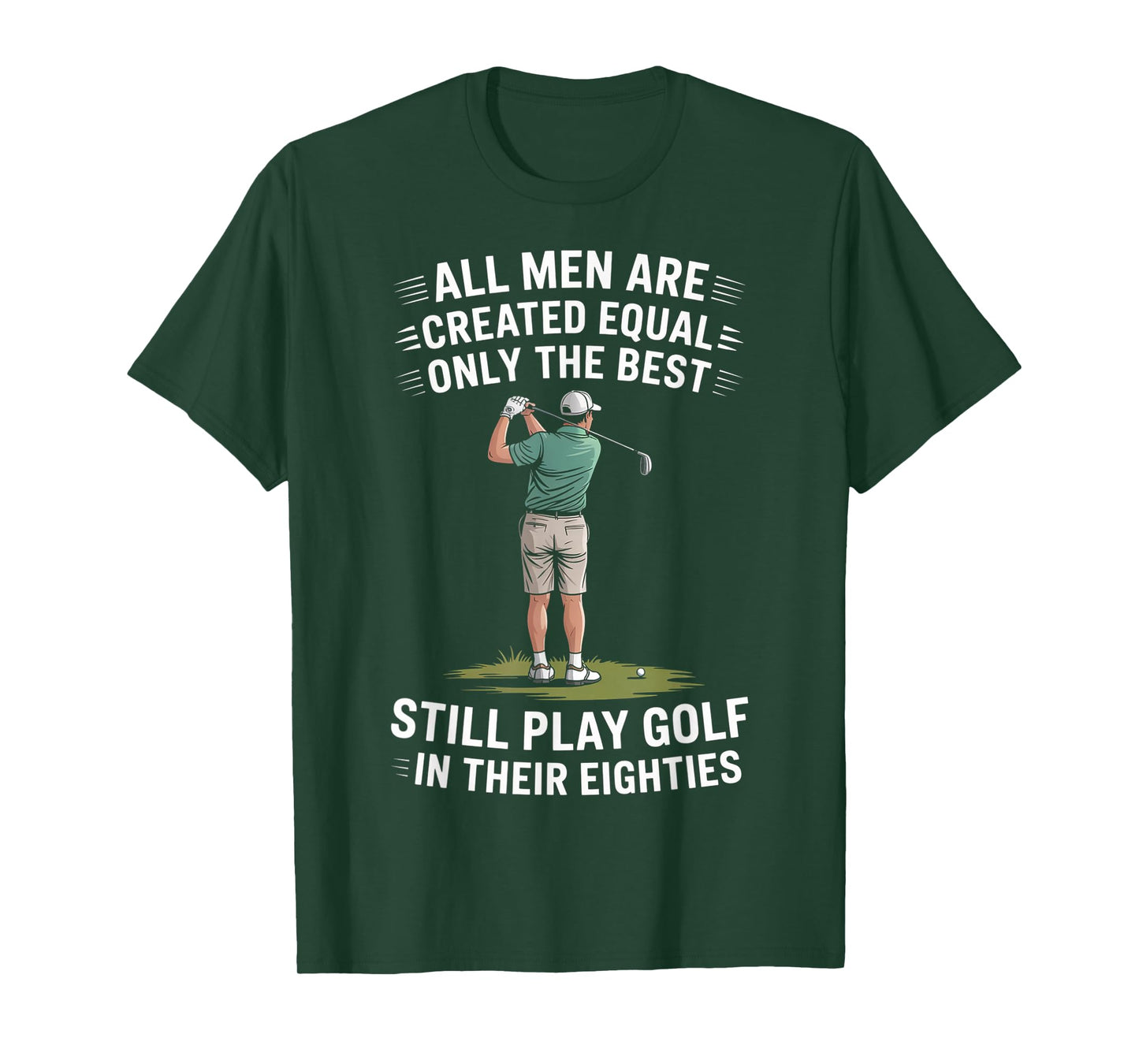 Best Men Play Golf Eighties Golfer Golfing T-Shirt