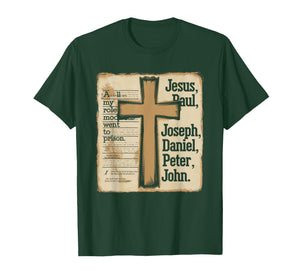 All My Role Models Went to Prison Jesus God Bible Gospel T-Shirt