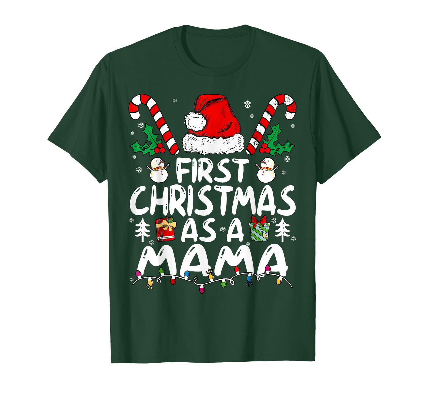 First Christmas As A Mama New Mama T-Shirt