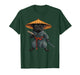 Black Pug Samurai Art Japanese Vintage T-Shirt