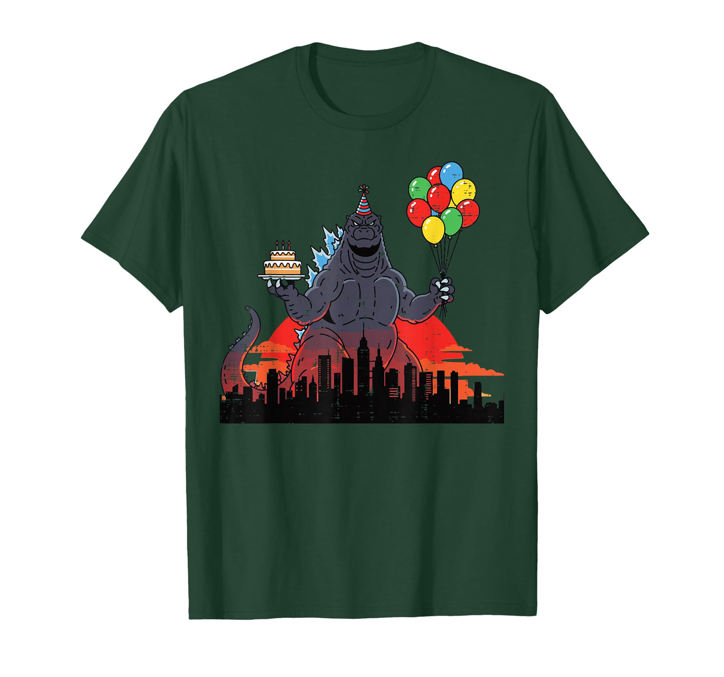 Japanese Monster Birthday Funny Bday Party Men Women Kids T-Shirt