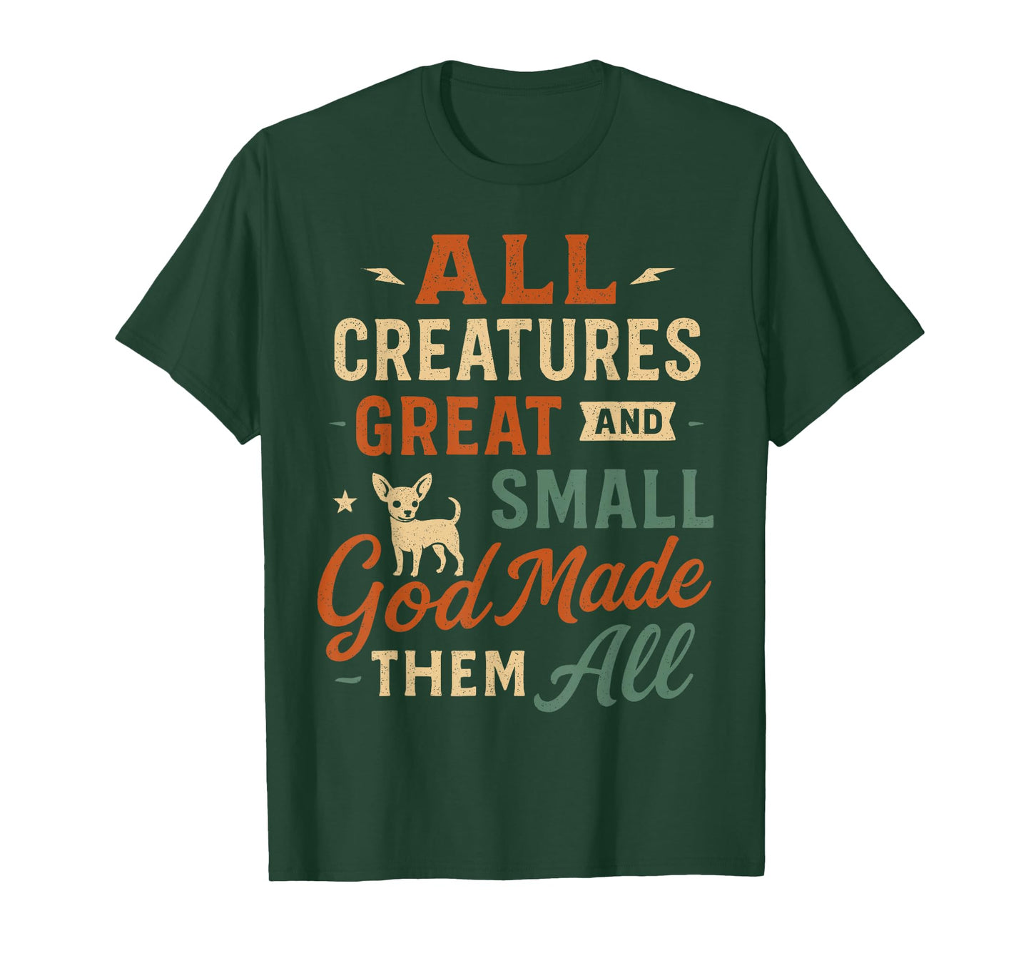 All Creatures Great and Small - Vintage Christian Animal T-Shirt