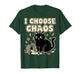 I Choose Chaos Cute Ironic Sarcastic Funny Cat Graphic T-Shirt