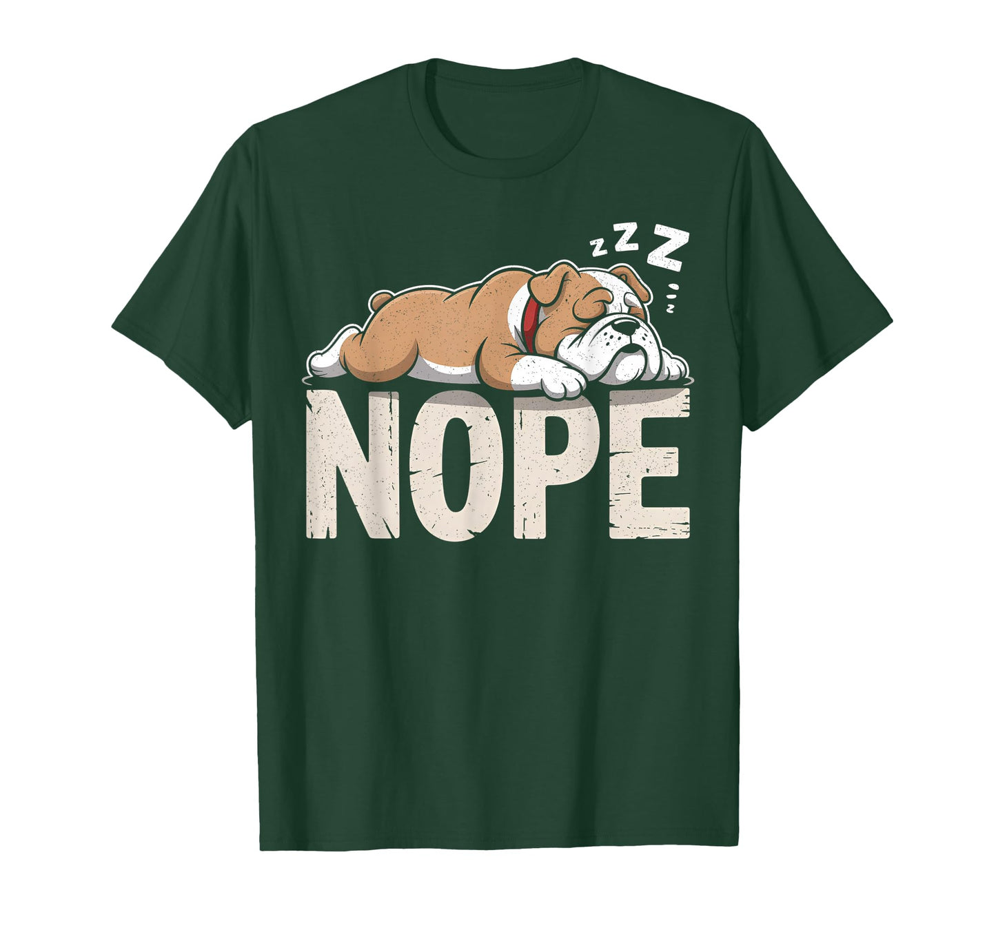 Nope Lazy English Bulldog Dog Lover T-Shirt