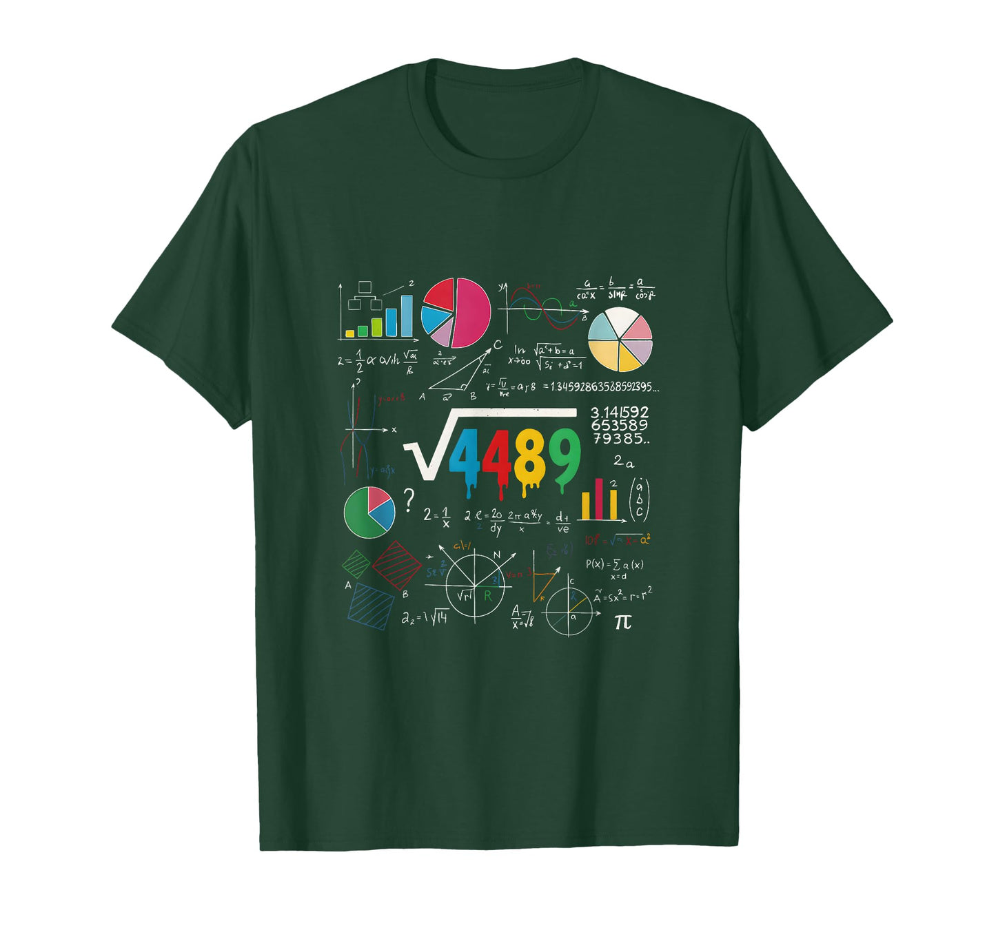 Six Seven Math Teacher 67 Meme Square Root 4489 Slang T-Shirt