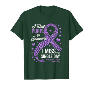 I Wear Purple for Someone Pancreatic Cancer Awareness T-Shirt