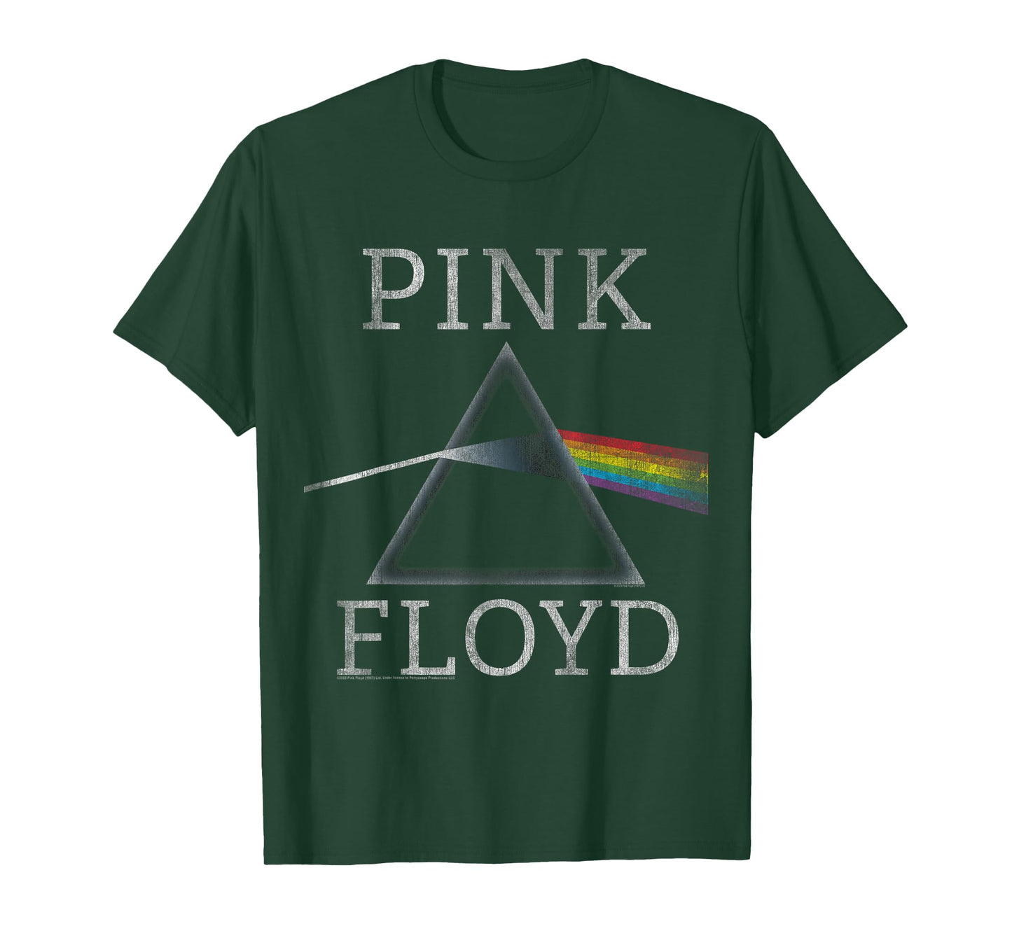 Official Pink Floyd Dark Side of The Moon Prism Band Music T-Shirt