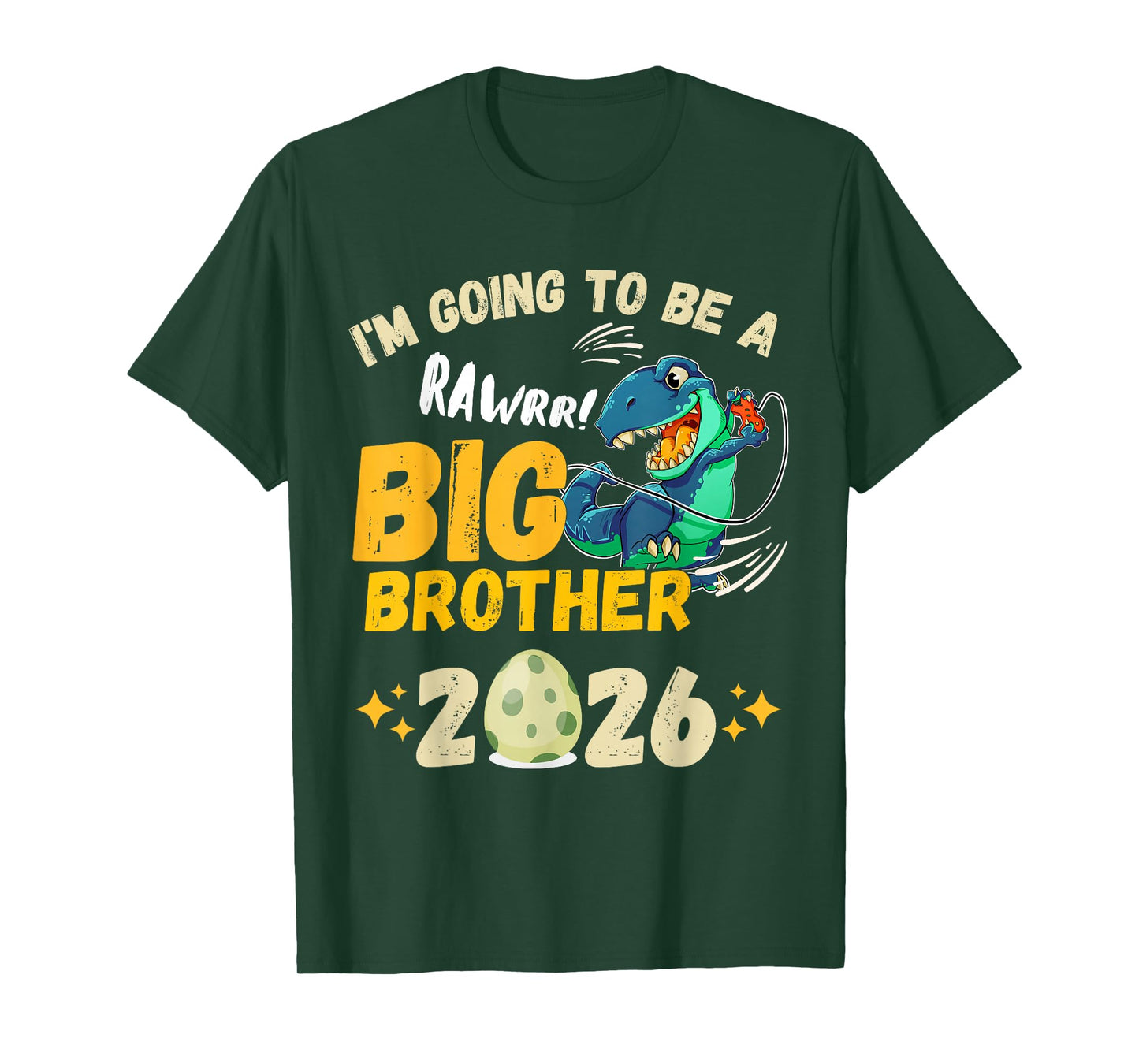 I'm Going to Be Big Brother 2026 Dinosaur Video Game Gamer T-Shirt