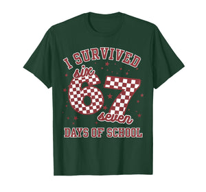 I Survived 67 Days of School Funny 67 Teachers Students Meme T-Shirt