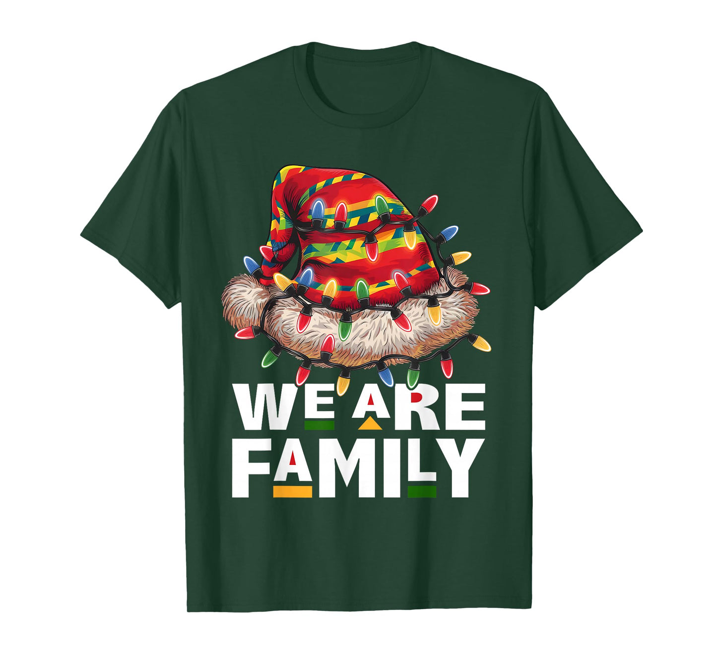 We are Family African Dope Black Christmas Matching Family T-Shirt