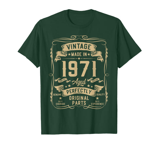 Vintage 1971 55yr 55th Birthday Gifts for Men 55 Years Old T-Shirt