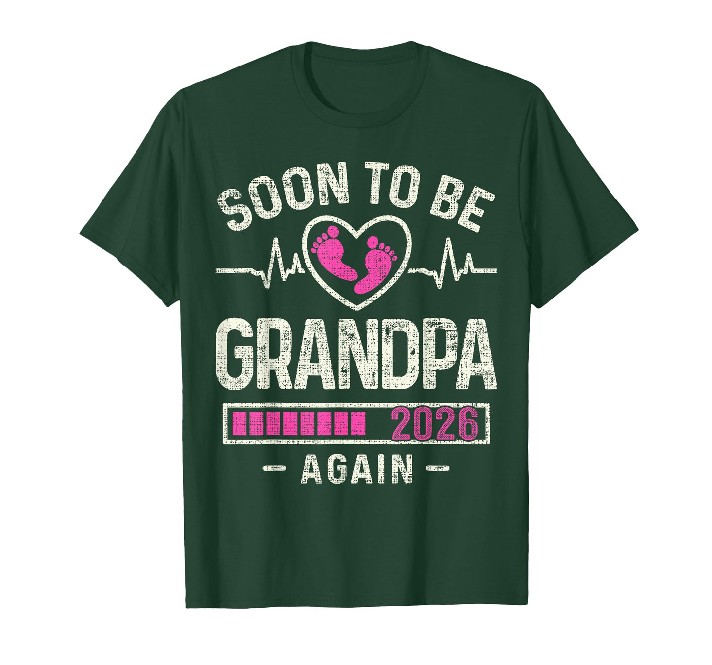 Soon to Be Grandpa Again 2026 Expecting Baby Grandfather T-Shirt
