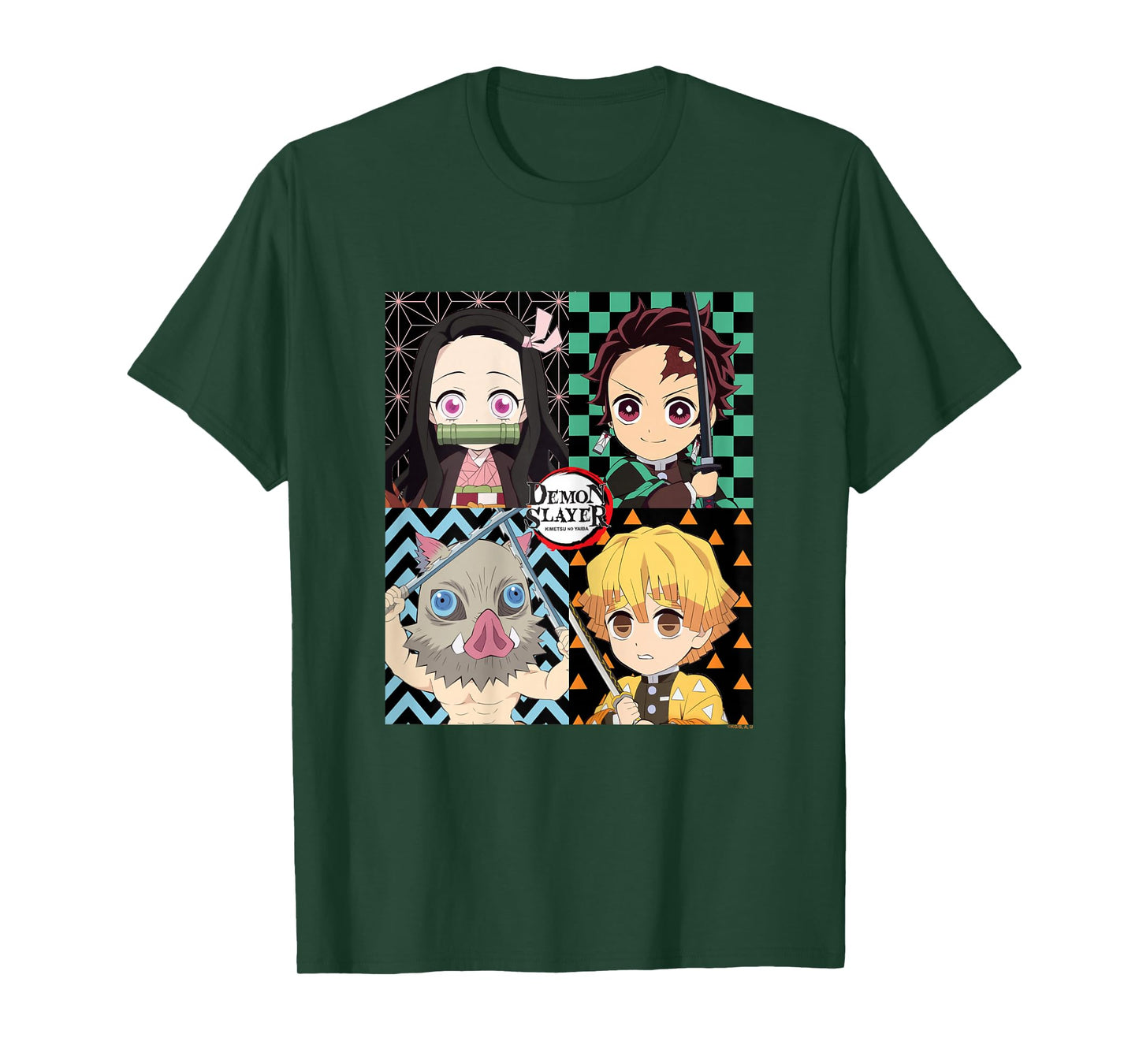 Demon Slayer: Kimetsu no Yaiba Tanjiro Inosuke Zenitsu Cute T-Shirt