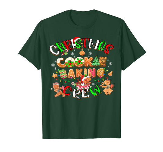 Bakers Christmas Cookie Crew Family Baking Team Holiday Cute T-Shirt