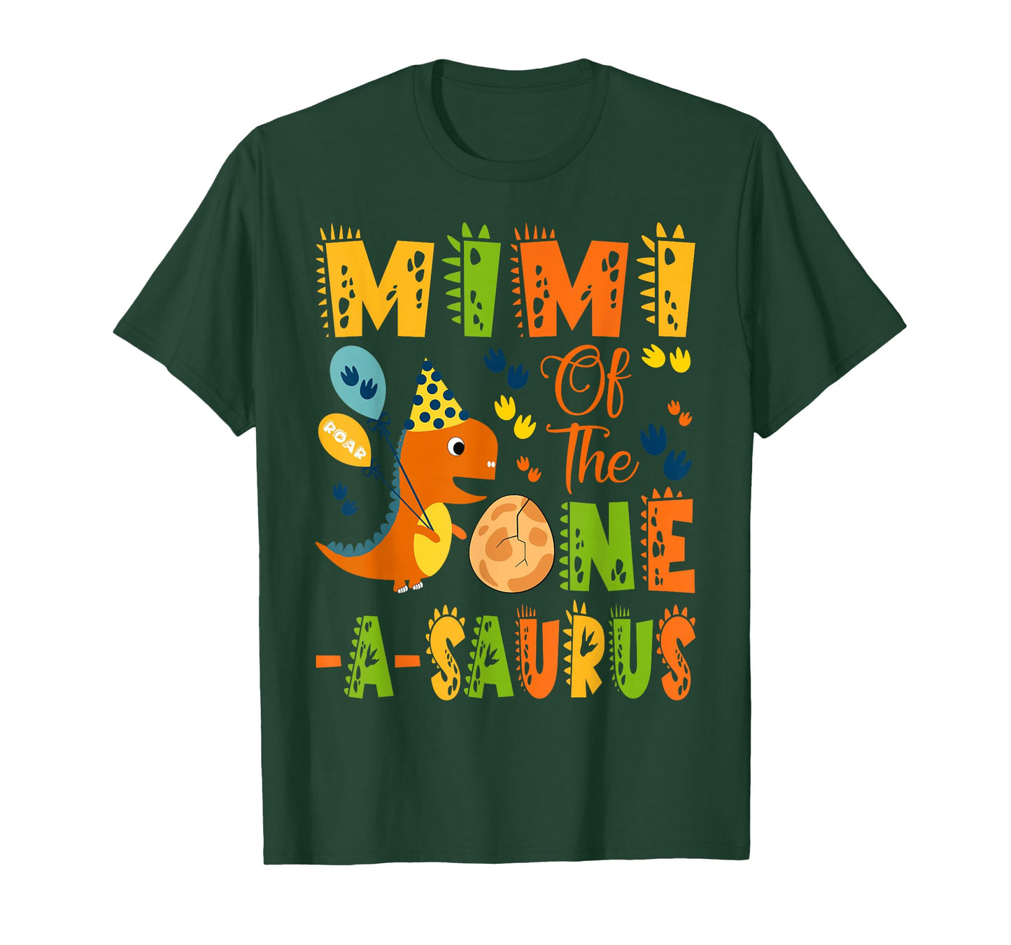 Mimi of The One-A-Saurus 1St Birthday Dinosaur Party T-Shirt
