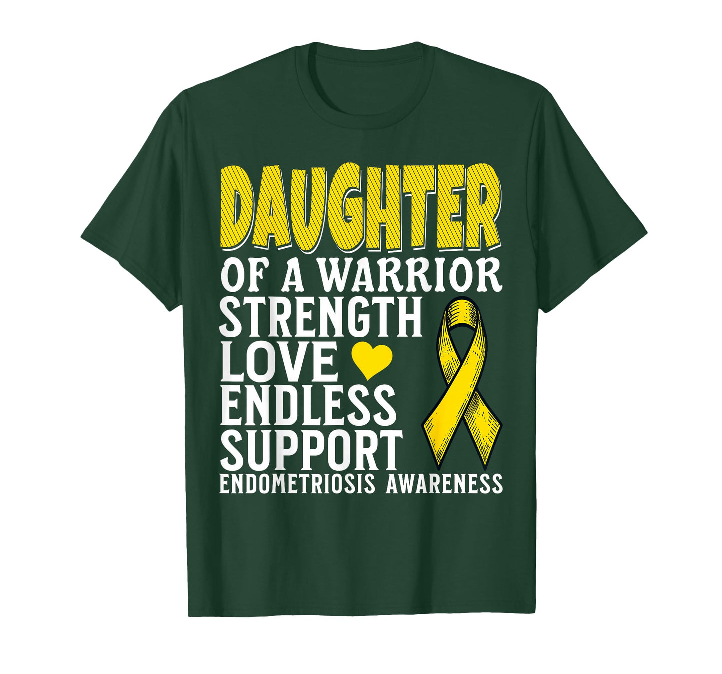 Daughter of a Warrior Endometriosis Awareness Support Women T-Shirt