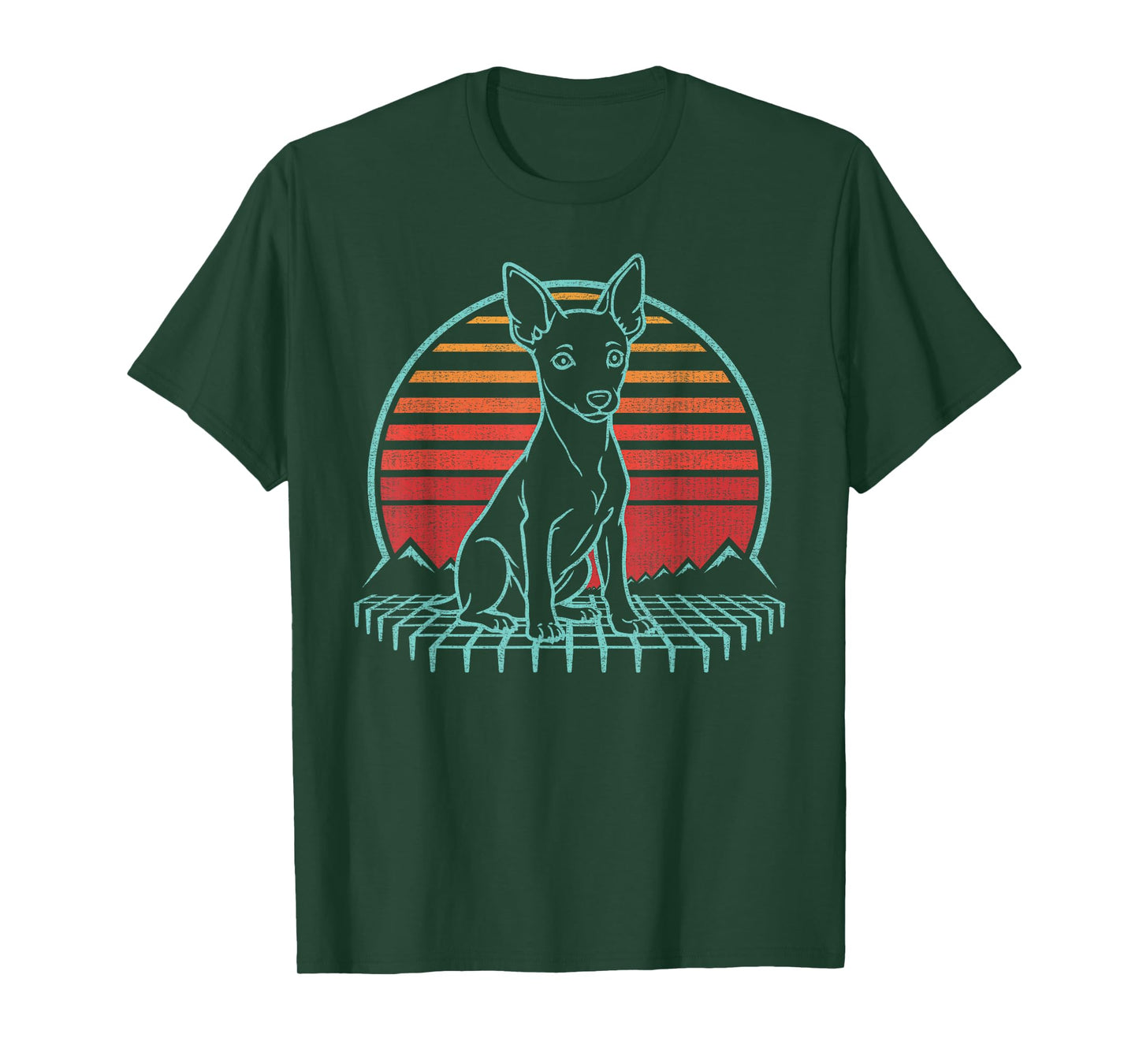 Rat Terrier Lover Dog Owner Retro Vintage 80s T-Shirt