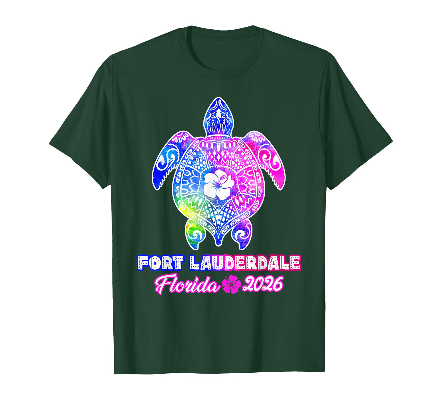 Fort Lauderdale 2026 Sea Turtle Tie Dye Summer Vacation T-Shirt