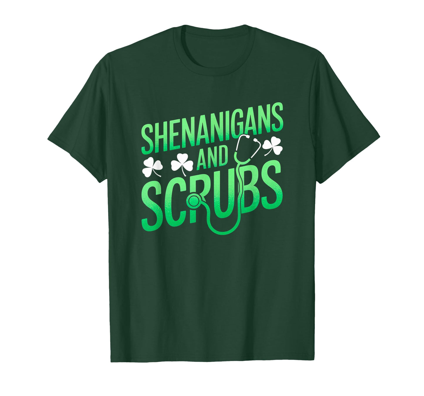 Nurse Shenanigans and Scrubs St Patricks Day Nursing Student T-Shirt