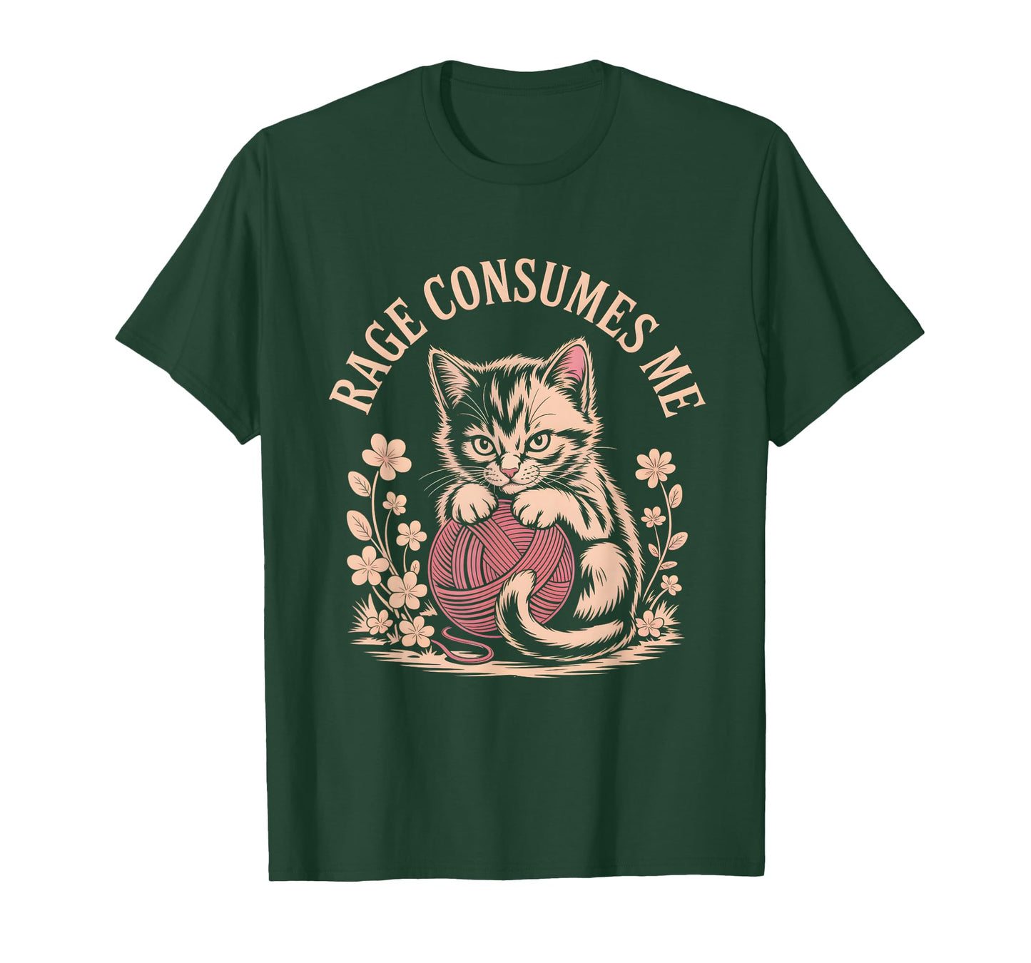 Cute Kitten | Rage Consumes Me T Shirt T-Shirt