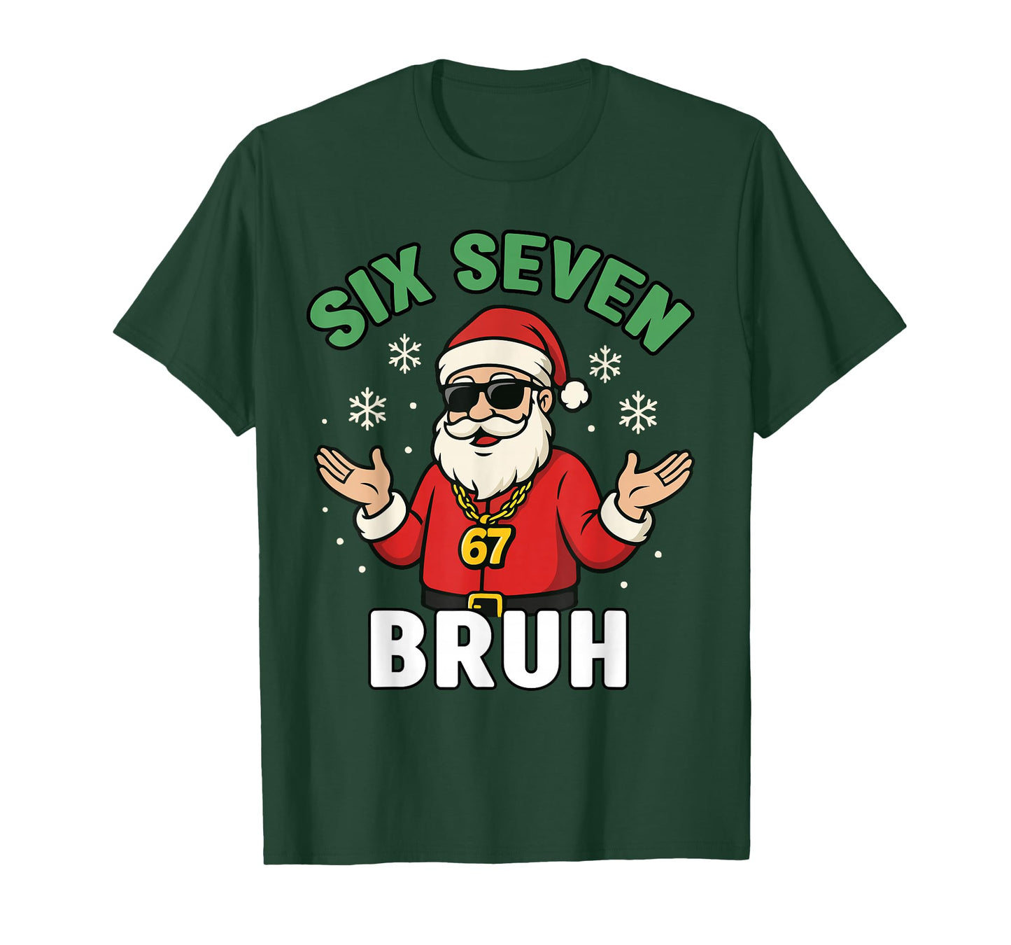 Six Seven 67 Christmas 6 7 Bruh Boys Kids 6-7 Meme Youth T-Shirt