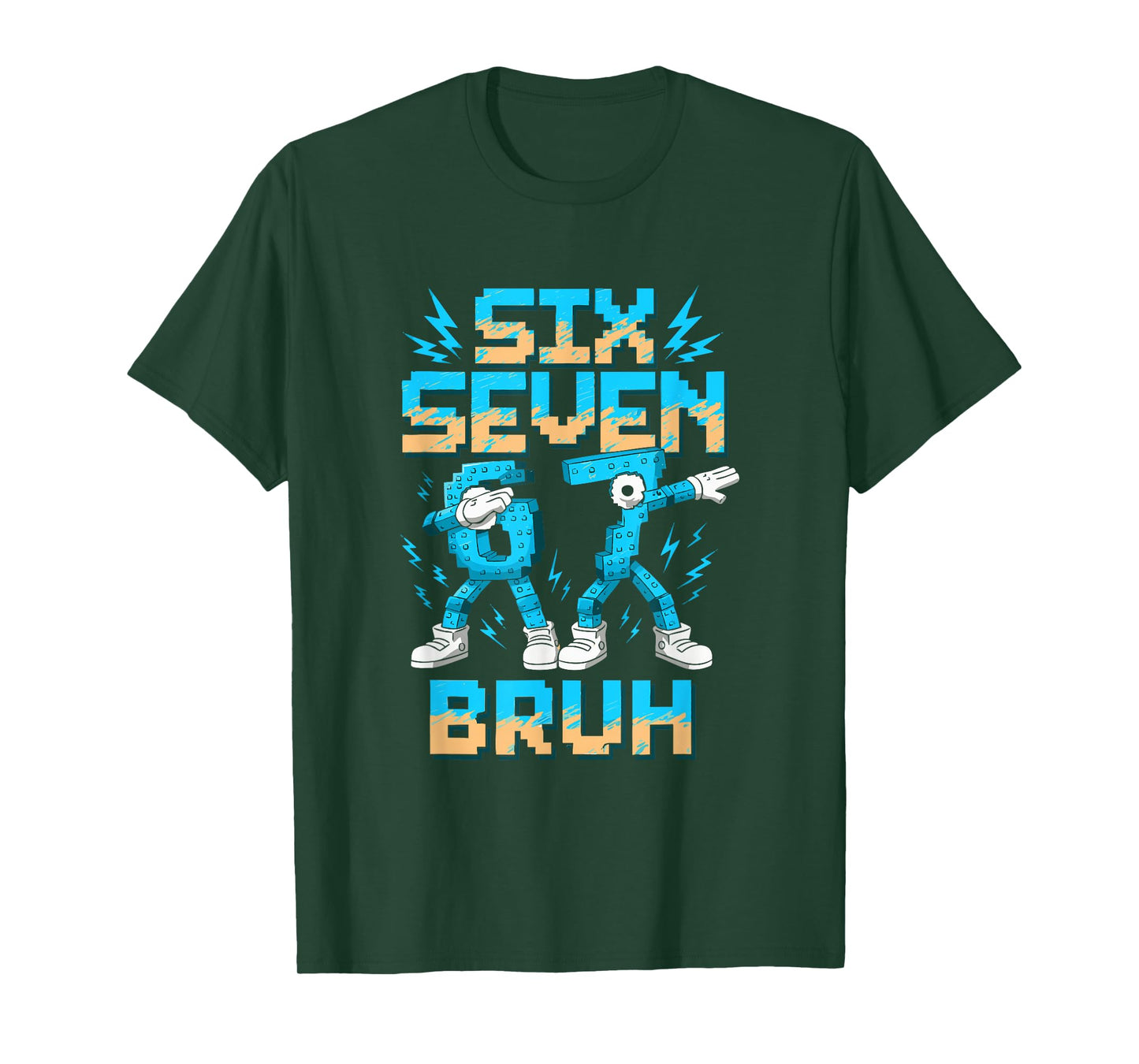 Funny 67 Dab Six Seven Burh Christmas 6 7 Dabbing Meme T-Shirt