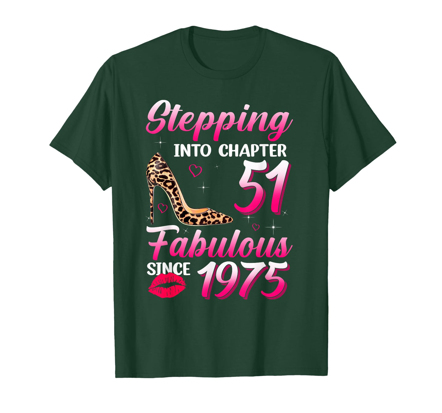 Stepping Into Chapter 51 Fabulous Since 1975 51st Birthday T-Shirt