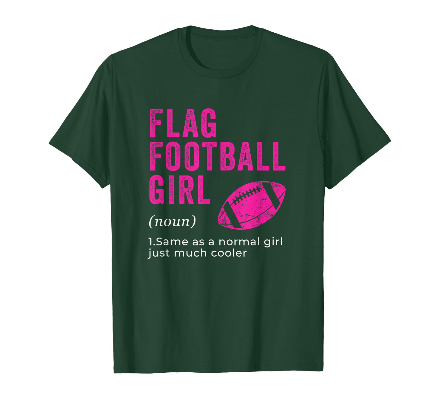 Flag Football Girls Sport Game Girl Women Players Outfit T-Shirt