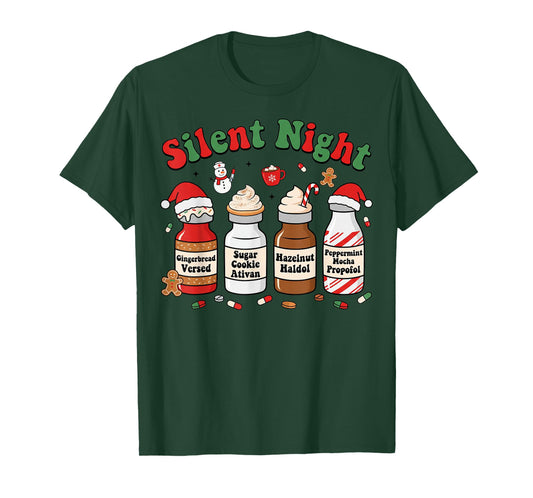 Funny Christmas Nurse Medical Christmas ICU nicu RN Nurse T-Shirt