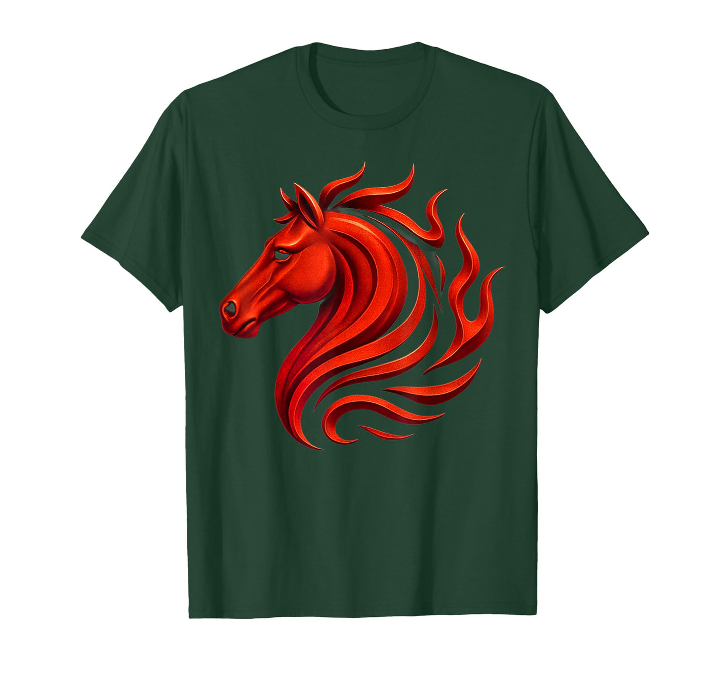 Fire Horse Chinese Zodiac Symbol 2026 Lunar New Year T-Shirt