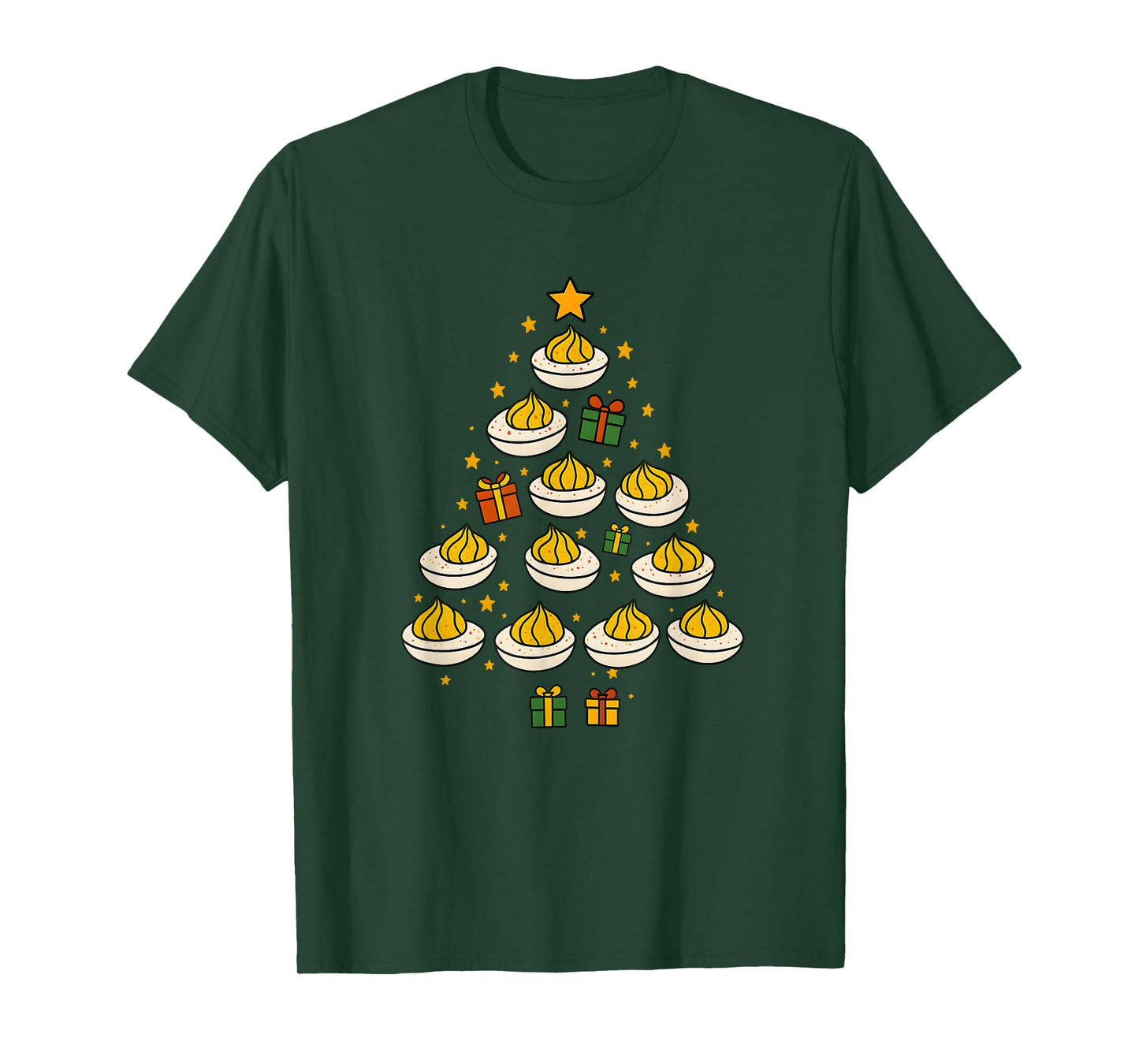 You Know Why I'm Here | Funny Deviled Christmas Eggs Tree T-Shirt