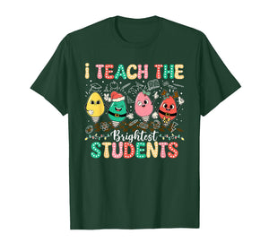 I Teach The Brightest Students Christmas Lights T-Shirt