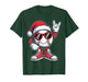 Funny Christmas Baseball Rock Santa Hat Boys Toddler Kid T-Shirt