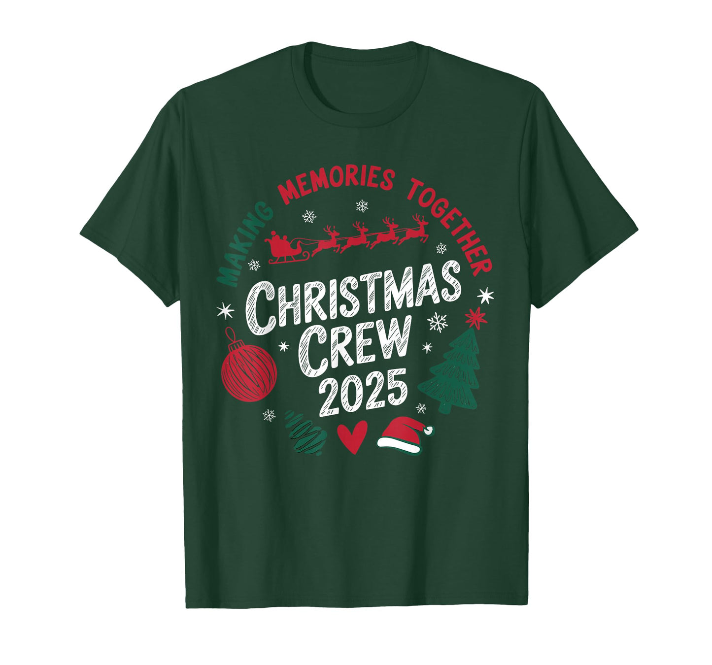 Family Christmas 2025 Pajamas Outfit Matching Xmas T-Shirt
