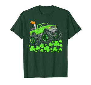 St Patricks Day Monster Truck Saint Paddys Boys Kids Toddler T-Shirt