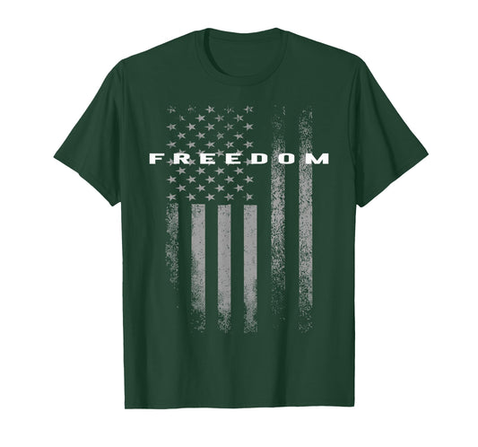 Red Freedom American Flag Shirt for Men and Women T-Shirt