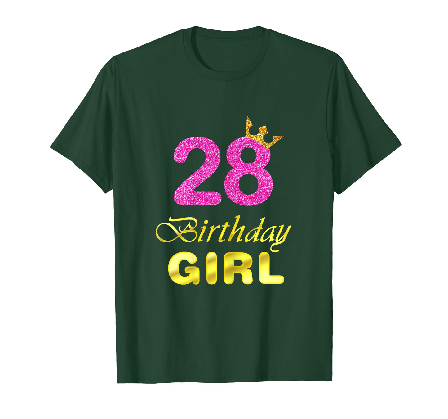28th Birthday Gift Girl Princess Tee for 28 Years Old T-Shirt