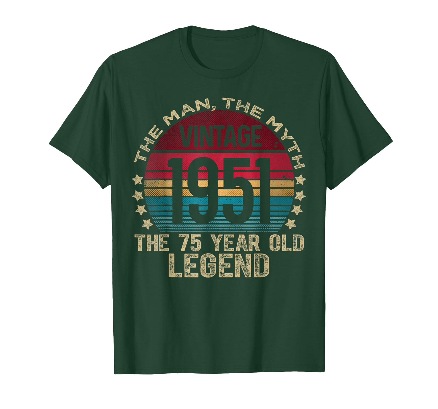 75 Year Old Gifts Vintage 1951 Limited Edition 75th Birthday T-Shirt