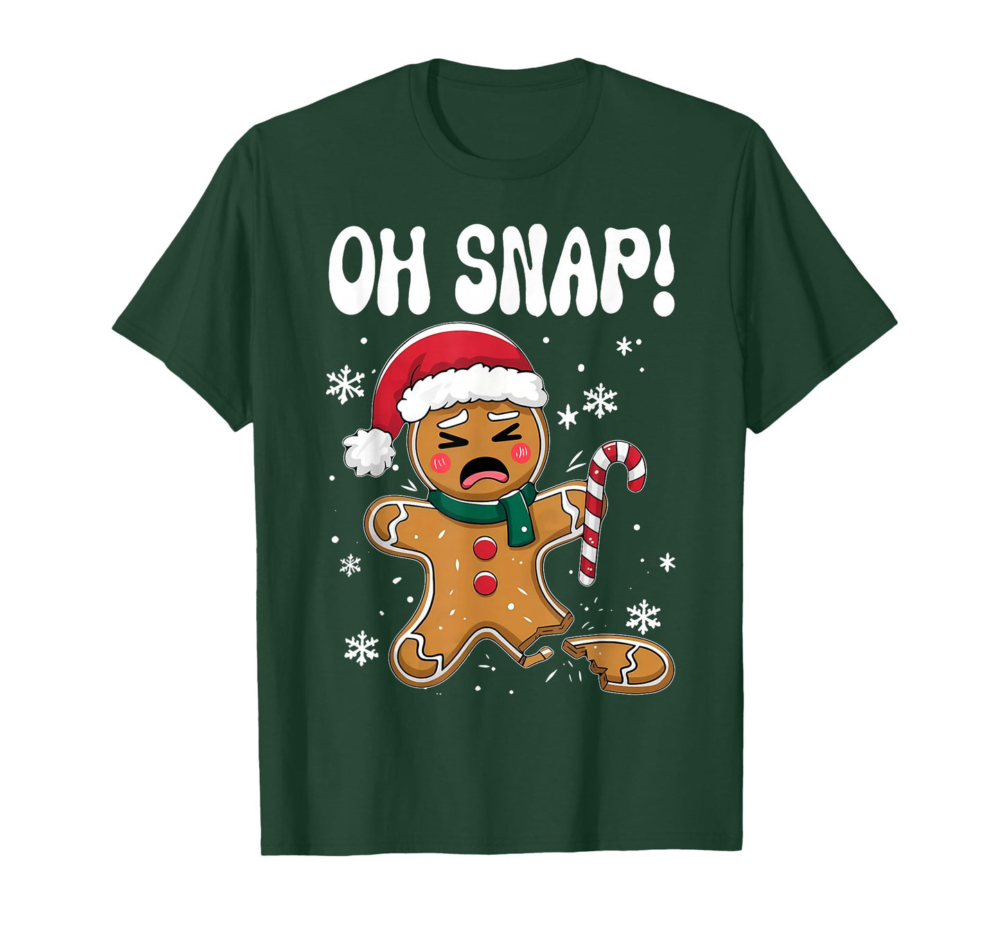 Gingerbread Man Oh Snap Christmas Funny Cookie Baking Gift T-Shirt