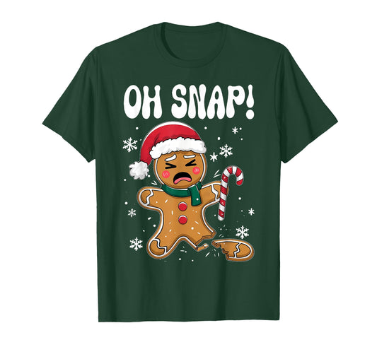 Gingerbread Man Oh Snap Christmas Funny Cookie Baking Gift T-Shirt