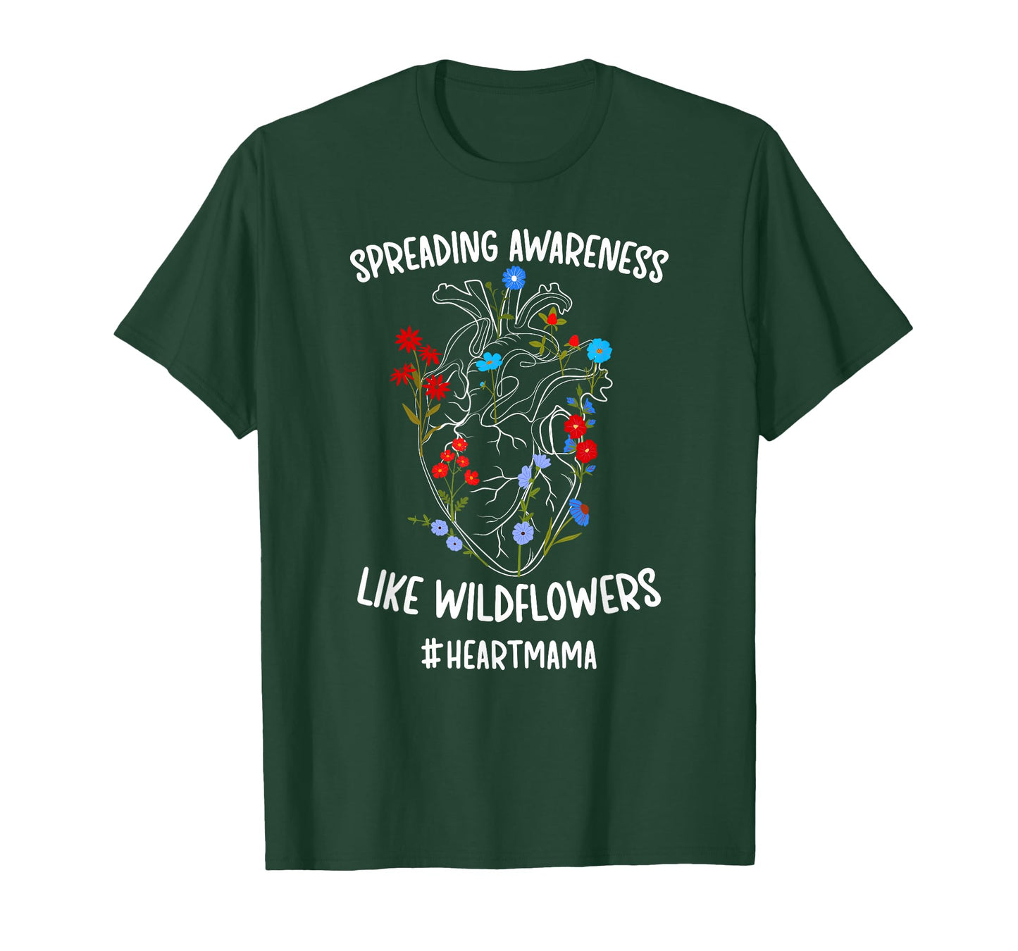 Heart Mama CHD Awareness Proud CHD Mom of A CHD Warrior T-Shirt