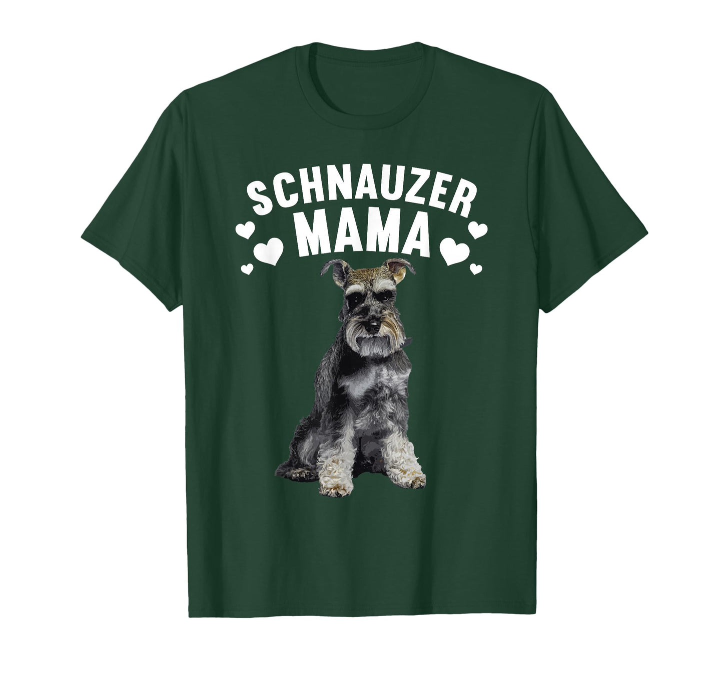 Funny Schnauzer Art for Women Girl Mom Schnauzer Dog Lover T-Shirt