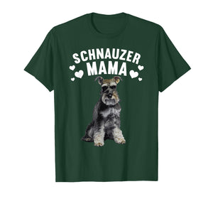 Funny Schnauzer Art for Women Girl Mom Schnauzer Dog Lover T-Shirt
