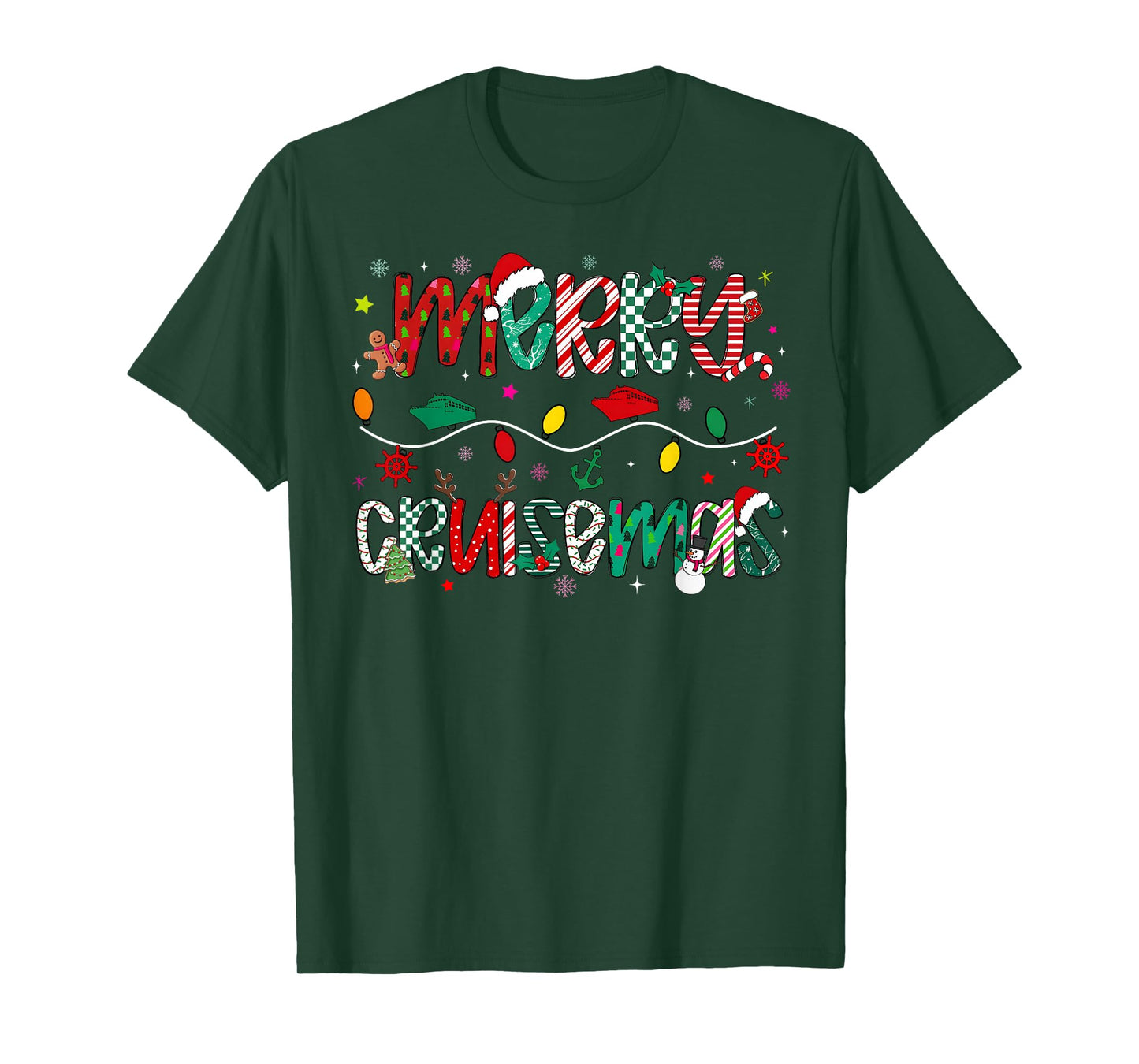Funny Cruise Lover Merry Cruisemas Christmas Family Cruisin T-Shirt